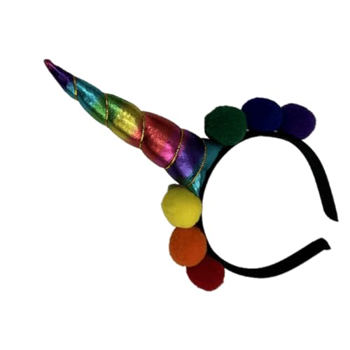 BESTonZON Einhorn Stirnband mit Horn und Bunten Pompons Langlebiger Haarreifen für Kostüm Party Halloween Geburtstagsfeier und Vielseitiges Haarschmuck Zubehör BESTonZON Einhorn Stirnband mit Horn und Bunten Pompons Langlebiger Haarreifen für Kostüm Party Halloween Geburtstagsfeier und Vielseitiges Haarschmuck Zubehör von BESTonZON