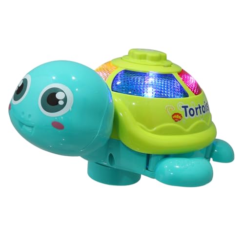 BESTonZON Elektrische Schildkrötenfigur mit Licht und Musik Bewegliches Krabbelspielzeug für Ab Jahren Realistische Cartoon Schildkröte mit Simulierter Eiablage Sicher und Zufällige Farbe BESTonZON Elektrische Schildkrötenfigur mit Licht und Musik Bewegliches Krabbelspielzeug für Ab Jahren Realistische Cartoon Schildkröte mit Simulierter Eiablage Sicher und Zufällige Farbe von BESTonZON
