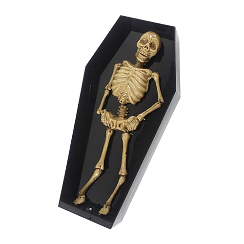 BESTonZON Dancing Skeleton Halloween Prank Toy Mit Soundsteuerung Gruselige -kaffeekasten-Dekoration Für Halloween-Partys Beweglich Mit Musik Leicht Und Realistisch Schwarz BESTonZON Dancing Skeleton Halloween Prank Toy Mit Soundsteuerung Gruselige -kaffeekasten-Dekoration Für Halloween-Partys Beweglich Mit Musik Leicht Und Realistisch Schwarz von BESTonZON