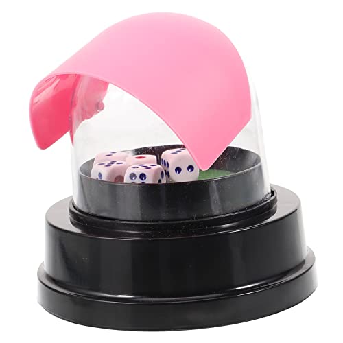 BESTonZON Elektrischer Würfelbecher mit Würfeln für Party und Ktv Batteriebetriebener Dice Game Cup Transparenter Kunststoff Einfacher Betrieb für Bar Familienfeier und Zufällige Farbe von BESTonZON