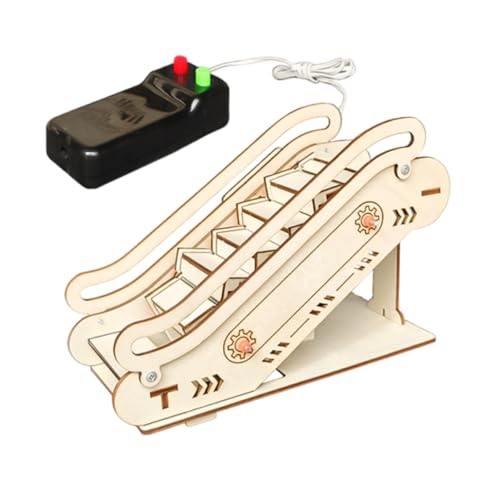 BESTonZON Elektronisches Holzpuzzle DIY Aufzug Modellbausatz Stem Lernspielzeug für Eltern Junge Mädchen Interaktion Wissenschaftliches Handwerksprojekt für Praktische Fähigkeiten von BESTonZON
