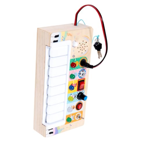 BESTonZON Elektronisches Holzspielzeug Kinderklavier mit LED Lichtern Kompakt Robust und Sicher Fördert Feinmotorik und Kreativität Tragbar für Haushalt und Unterwegs BESTonZON Elektronisches Holzspielzeug Kinderklavier mit LED Lichtern Kompakt Robust und Sicher Fördert Feinmotorik und Kreativität Tragbar für Haushalt und Unterwegs von BESTonZON
