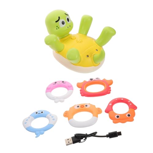 BESTonZON Elektronisches Spritzspielzeug in Form Schildkröte mit Rotierenden Ringen für Badewanne Pool und Strandabenteuer BESTonZON Elektronisches Spritzspielzeug in Form Schildkröte mit Rotierenden Ringen für Badewanne Pool und Strandabenteuer von BESTonZON