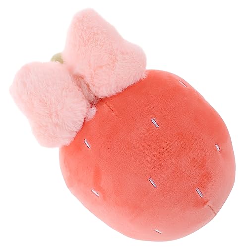 BESTonZON Erdbeerpuppe Süße Plüschblume Erdbeeren Gefüllt Erdbeer-bodenkissen Plüsch-wurfkissen Erdbeer-gefüllte Dekoration Gefüllte Erdbeere Erdbeer Kissen Plüsch Rot Pp Baumwolle von BESTonZON