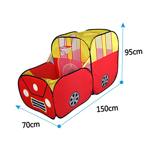 BESTonZON Faltbares Spielzelt Auto Design Wasserabweisend Buntes Indoor Outdoor Spielhaus für Jungen und Mädchen für Geburtstag und Party BESTonZON Faltbares Spielzelt Auto Design Wasserabweisend Buntes Indoor Outdoor Spielhaus für Jungen und Mädchen für Geburtstag und Party von BESTonZON