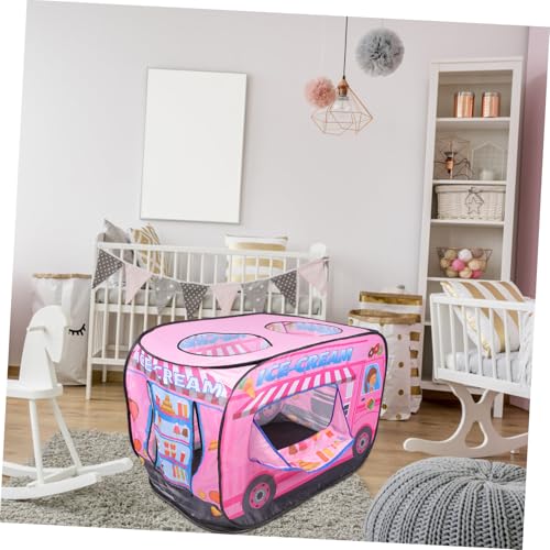 BESTonZON Faltbares Spielzelt für Ice Truck aus Reißfestem Vliesstoff Buntes Indoor Outdoor Klappzelt für Jungen und Mädchen Privater Spielbereich zum Lesen und Entspannen BESTonZON Faltbares Spielzelt für Ice Truck aus Reißfestem Vliesstoff Buntes Indoor Outdoor Klappzelt für Jungen und Mädchen Privater Spielbereich zum Lesen und Entspannen von BESTonZON