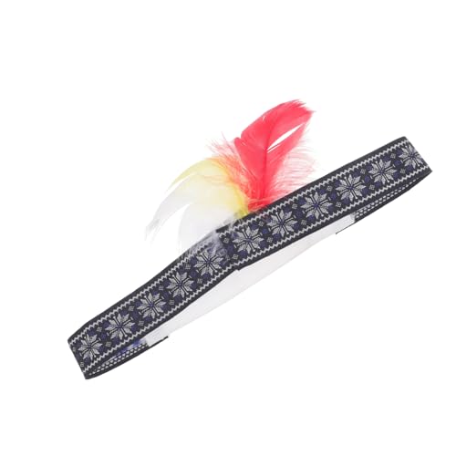 BESTonZON Federkopfschmuck Kostüm Kopfbedeckung Pflaume Kopfbedeckung Festival-outfit Karnevalskopfschmuck Für Mädchen Kopfschmuck Für Mädchenhochzeit Kopfbedeckungen Feder-haarband Stoff von BESTonZON