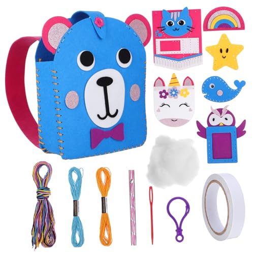 BESTonZON Felt Nähset Für 7 Teiliges DIY Bastelset Mit Filzmaterialien Ideal Für Erste Nähprojekte Und Kreative Bastelideen Perfekt Zum Selbstgestalten Von Filztaschen Und Schleifen BESTonZON Felt Nähset Für 7 Teiliges DIY Bastelset Mit Filzmaterialien Ideal Für Erste Nähprojekte Und Kreative Bastelideen Perfekt Zum Selbstgestalten Von Filztaschen Und Schleifen von BESTonZON