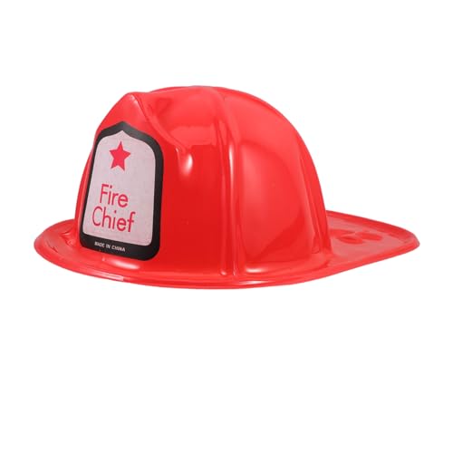 BESTonZON Feuerwehrmann Hut Für Mädchen Leichte Feuerwehrhelm Für Rollenspiele Und Halloween Attraktives Kostümzubehör Für Jungen Und Mädchen von BESTonZON