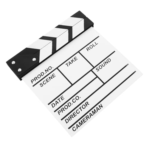 BESTonZON Filmklappe Regieklappe Filmrolle Filmklappe Dekoration Einhandklatschschiefer Filmrequisite Filmklappe Filmentwicklungsset Weiß Hölzern BESTonZON Filmklappe Regieklappe Filmrolle Filmklappe Dekoration Einhandklatschschiefer Filmrequisite Filmklappe Filmentwicklungsset Weiß Hölzern von BESTonZON