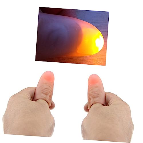 BESTonZON Fingerlichter Daumenspitze Leuchtende Fingerlampe für Super Helle Weiche Daumenspitze für Partys und Zaubertricks Zufällige Farben Bequemes BESTonZON Fingerlichter Daumenspitze Leuchtende Fingerlampe für Super Helle Weiche Daumenspitze für Partys und Zaubertricks Zufällige Farben Bequemes von BESTonZON