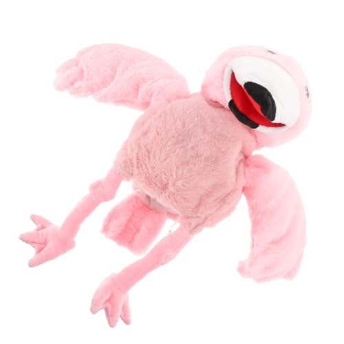 BESTonZON Flamingo Handpuppe Plüsch Vogel Handpuppet für Erwachsene Weiches Material Interaktive Storytelling Handpuppe Fördert Fantasie und Hand Auge Koordination von BESTonZON