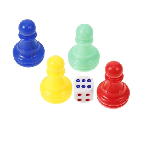 BESTonZON Fliegende Schachfiguren Farbe Token-Board Bauern im Spiel Farbspiel Würfel für das Klassenzimmer leeres Brettspiel Faltbrett Schachfiguren Zubehör für Brettspiele Jetons Plastik BESTonZON Fliegende Schachfiguren Farbe Token-Board Bauern im Spiel Farbspiel Würfel für das Klassenzimmer leeres Brettspiel Faltbrett Schachfiguren Zubehör für Brettspiele Jetons Plastik von BESTonZON