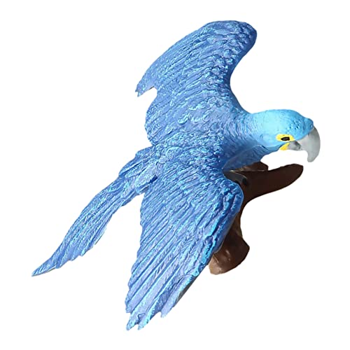 BESTonZON Fliegender Blauer Papagei Künstliches Modell Tiermodell Vögel Modell Blue von BESTonZON