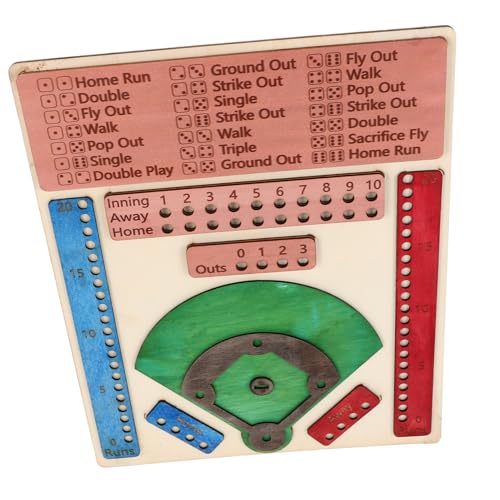 BESTonZON Vielseitiges Baseball-brettspiel Party-spielbrett Aus Holz Für Partys Festivals Picknicks Unterhaltung in Mehreren Umgebungen BESTonZON Vielseitiges Baseball-brettspiel Party-spielbrett Aus Holz Für Partys Festivals Picknicks Unterhaltung in Mehreren Umgebungen von BESTonZON