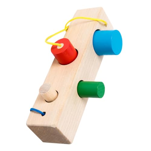 BESTonZON Form Sorter Learning Matching Board Zylinderpaarung Spielzeug Handgefertigtes Passendes Spiel von BESTonZON