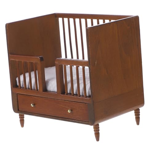 BESTonZON Entzückendes Bett Dekoratives Miniaturbettmodell Für Puppenhauszubehör BESTonZON Entzückendes Bett Dekoratives Miniaturbettmodell Für Puppenhauszubehör von BESTonZON