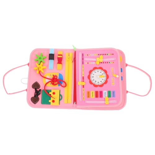 BESTonZON Frühförderungs Busy Board für Kleinkinder Ab Jahre Robustes Lernspielzeug Plüsch Sensorisches Aktivitätsspielzeug mit Bunten Motiven für Vorschule und Eltern Junge Mädchen Spiel von BESTonZON