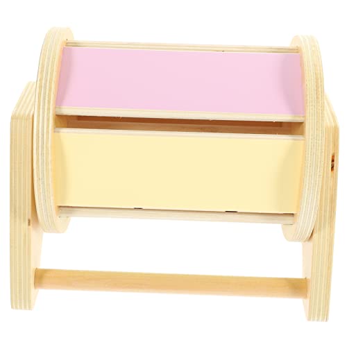 BESTonZON Frühkindliche Bildung Sportspielzeug Kinderwerkzeuge Musikspielzeug Kinderspielzeug Lernspielzeug Frühpädagogisches Kinderspielzeug Holzspielzeug Textiltrommel Lehrmittel Aus Holz von BESTonZON
