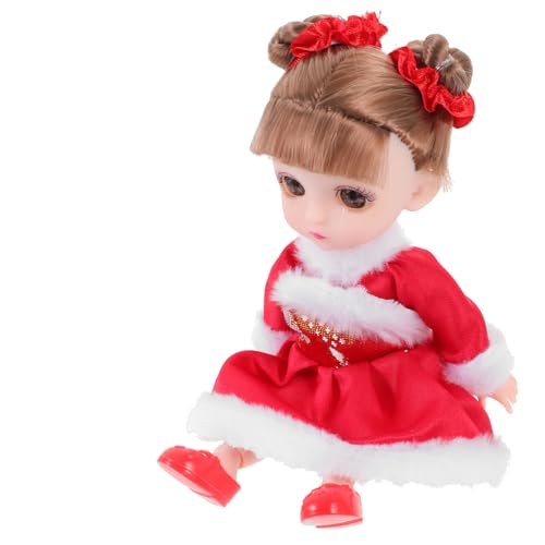 BESTonZON Frühlingsfest-Puppe dartscheibe mitgebsel Festoon Presents mockin für Mädchen Kostüme für Mädchen für Babypuppen Festliche Puppe Vinyl rot von BESTonZON