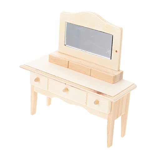 BESTonZON Für Möbelmodelle Mini- -Layout Mini-hausdekoration Miniatur-möbeldekor Simulation Möbeldekor Zubehör Für Puppenhäuser Kleines Hauszubehör Puppenhaus Beige Holz von BESTonZON