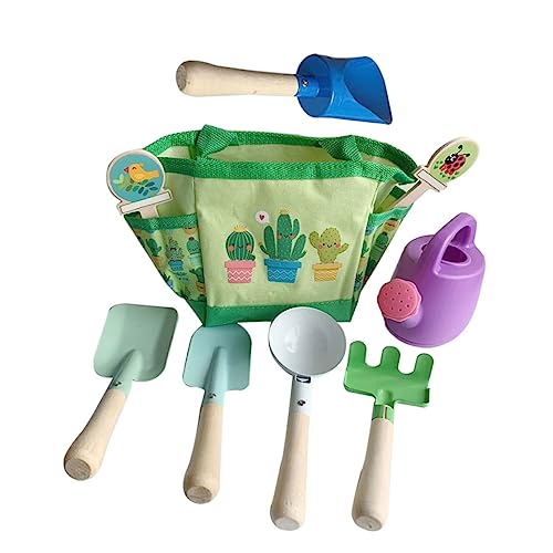 BESTonZON Gartenspielzeug Teiliges Set mit Gießkanne Leichtes Gartenwerkzeug für Jungen und Mädchen Robustes Lernspielzeug für Blumen und Gemüsepflanzung Fördert Praktische Fähigkeiten und von BESTonZON