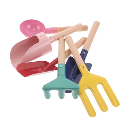 BESTonZON Gartenwerkzeug mit Holzgriff Gartenspielzeug für Ergonomisch Leicht Kindgerecht Inkl Schaufel Harke und Sandwerkzeugen für Strand Garten und Sommerurlaub BESTonZON Gartenwerkzeug mit Holzgriff Gartenspielzeug für Ergonomisch Leicht Kindgerecht Inkl Schaufel Harke und Sandwerkzeugen für Strand Garten und Sommerurlaub von BESTonZON