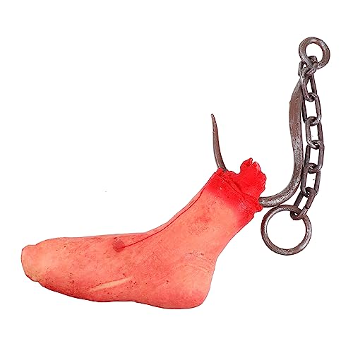 BESTonZON Gebrochener Fuß Knifflige Gruselige Halloween Requisite Riesige Halloween Dekorationen Körperteile Blutige Halloween Teile Ornamente Aufblasbarer Terror Gebrochene Hand von BESTonZON