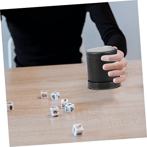 BESTonZON Geräuscharmer Würfelbecher aus PU Leder mit Samtfutter und Abnehmbarem Deckel Kleines für Bar und Party Sanfter Würfel Shaker für Brettspiele und Freizeitspaß BESTonZON Geräuscharmer Würfelbecher aus PU Leder mit Samtfutter und Abnehmbarem Deckel Kleines für Bar und Party Sanfter Würfel Shaker für Brettspiele und Freizeitspaß von BESTonZON