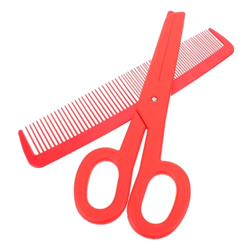 BESTonZON Giant Clown Comb und Scissor Riesen Clown Requisiten für Halloween Theater und Karneval Langlebige Kunststoff Deko für Kostüme und Rollenspiele von BESTonZON