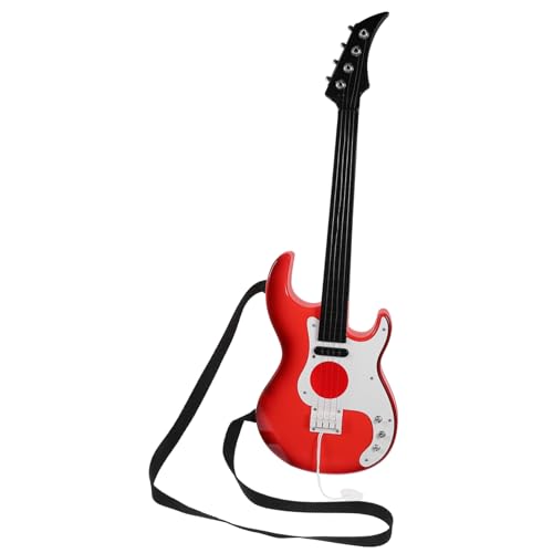 BESTonZON Gitarrenspielzeug für Elektrische Spielzeuggitarre mit Realistischen Stahlsaiten Pädagogisches Musikspielzeug für Anfänger Kindgerechte Braun Fördert Musikalische Entwicklung von BESTonZON
