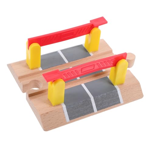 BESTonZON Zugschienen Geländer Barriere Holz Eisenbahnschienen Zubehör Pädagogisches Spielzeug Spielzeug BESTonZON Zugschienen Geländer Barriere Holz Eisenbahnschienen Zubehör Pädagogisches Spielzeug Spielzeug von BESTonZON