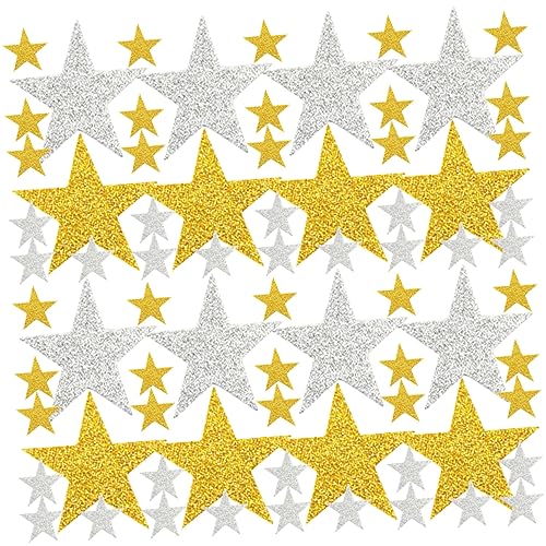 BESTonZON Sternaufkleber Für Jungen Und Mädchen 180 Stück Glänzende Aufkleber Glänzende Aufkleber Für Jungen Und Mädchen Für Partys Glitzernde Sternaufkleber Leuchtende Partydekorationen von BESTonZON