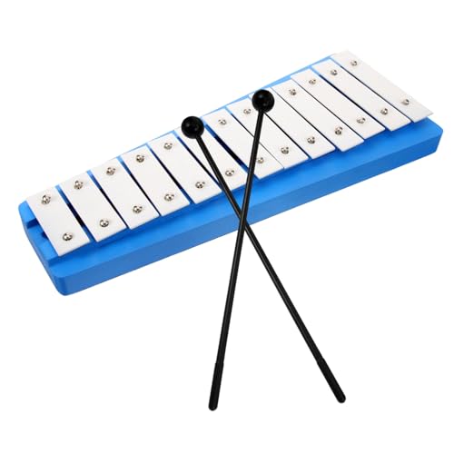 BESTonZON Glockenspiel für Kleinkinder Stabiles Orff Instrument aus Aluminium Pädagogisches Musikspielzeug mit Mallets Fördert Musikalische Entwicklung und Hand Auge Koordination von BESTonZON