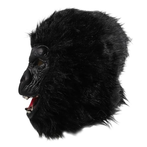 BESTonZON Gorilla Maske für Halloween Einzigartige Tiermaskerade Gruselige Cosplay Requisite für Partys Universalgröße Hochwertiges und Plüschmaterial von BESTonZON