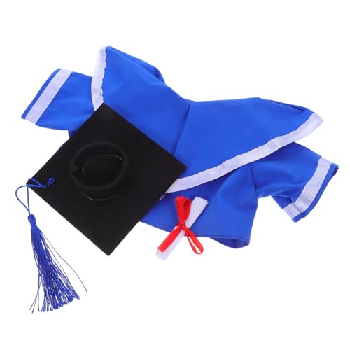 BESTonZON Graduation Outfit für Stofftiere Teilig mit Blauem Umhang Weißem Kragen und Abschlusskappe Weiche Puppenkleidung für Kuscheltiere Geeignet für Dekoration und Party BESTonZON Graduation Outfit für Stofftiere Teilig mit Blauem Umhang Weißem Kragen und Abschlusskappe Weiche Puppenkleidung für Kuscheltiere Geeignet für Dekoration und Party von BESTonZON