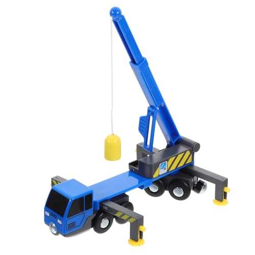 BESTonZON Große Plastikkranspielzeug für kinderspielzeug Auto Set kinderknallzeug Glowing Toy kleines LKW- Bauwagen-Modell bewegliches Automodell Blue von BESTonZON