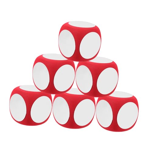 BESTonZON Große Weiße Schaumstoffwürfel Beschreibbar Und Wieder Abwischbar Kreative DIY Würfel Für Familien Und Partyspiele Ideal Für Unterricht Und Spieleabende BESTonZON Große Weiße Schaumstoffwürfel Beschreibbar Und Wieder Abwischbar Kreative DIY Würfel Für Familien Und Partyspiele Ideal Für Unterricht Und Spieleabende von BESTonZON