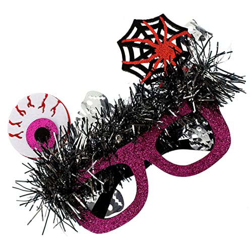 BESTonZON Halloween Brille für Erwachsene Lustige Party Brille mit Spinnenaugen und für Kostümpartys und Fotorequisiten Wiederverwendbar und Bequem von BESTonZON