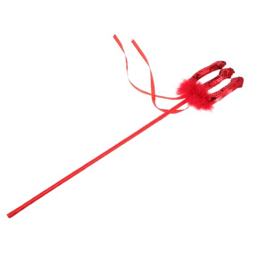 BESTonZON Halloween Devil Stick Halloween-Cosplay-Requisiten Kostüm Erwachsener Teufelskostümgabel Halloween Kostümzubehör Ziehen Sie Accessoires an Pailletten rot BESTonZON Halloween Devil Stick Halloween-Cosplay-Requisiten Kostüm Erwachsener Teufelskostümgabel Halloween Kostümzubehör Ziehen Sie Accessoires an Pailletten rot von BESTonZON