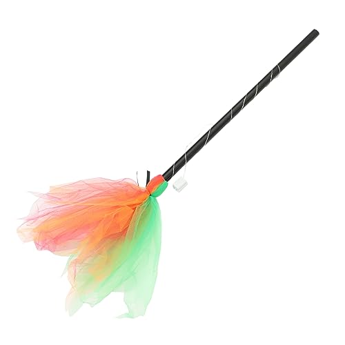 BESTonZON Halloween LED Besen mit Farbigen Lichtern Leichter Hexenbesen für Leuchtende Cosplay Requisite Bunte Dekoration für Halloween Party und Kostümspaß BESTonZON Halloween LED Besen mit Farbigen Lichtern Leichter Hexenbesen für Leuchtende Cosplay Requisite Bunte Dekoration für Halloween Party und Kostümspaß von BESTonZON