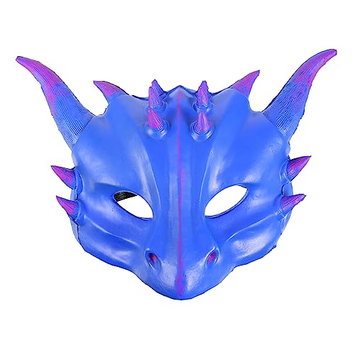 BESTonZON Halloween-Maske Halloween-Handwerk Halloween-Cosplay Maskerade-Maske-Paar Kinderkarikatur halloween costume halloween kleidung Halloween Kostümmaske Cosplay-Maske PU-Material Blue von BESTonZON