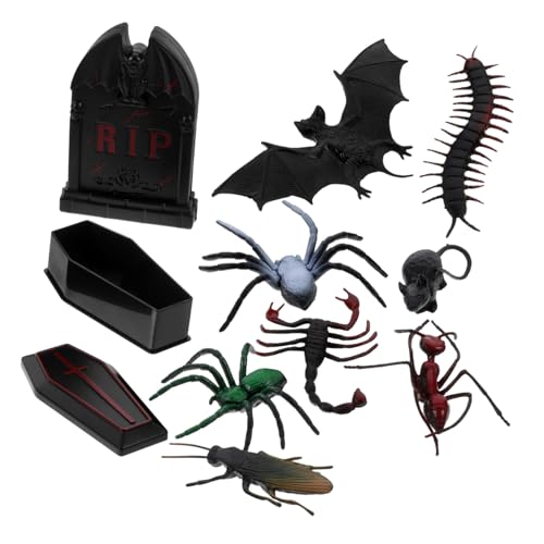 BESTonZON Halloween Miniaturen Teilig mit Mini Sarg und Grabstein Langlebige Plastik Halloween Dekoration für Puppenhaus Deko Vielseitige Miniatur Szenerie Zubehör BESTonZON Halloween Miniaturen Teilig mit Mini Sarg und Grabstein Langlebige Plastik Halloween Dekoration für Puppenhaus Deko Vielseitige Miniatur Szenerie Zubehör von BESTonZON