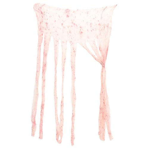 BESTonZON Halloween-Partyvorhang Vorhänge Halloween-Türvorhang Girlande Kostüme Maske Horror Halloween wanddeko Halloween Dekoration Halloween-Party-Tuch dekorativer Türvorhang Stoff Weiß von BESTonZON