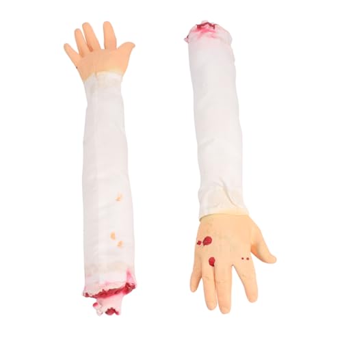 BESTonZON Halloween-Prothese abgetrennte Hand Halloween-Geburtstagsdekorationen Requisiten gefälschte Hand Streich Halloween Scherzartikel Halloween Dekoration Simulationshand Gummi von BESTonZON