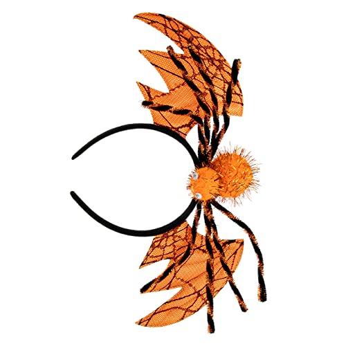 BESTonZON Halloween-Stirnband Stirnbänder für die Silvesterparty Marienkäfer Horror halloween kopfschmuck halloween kopfbedeckung Halloween-Party-Stirnbänder Party-Haarreifen Stoff Orange von BESTonZON