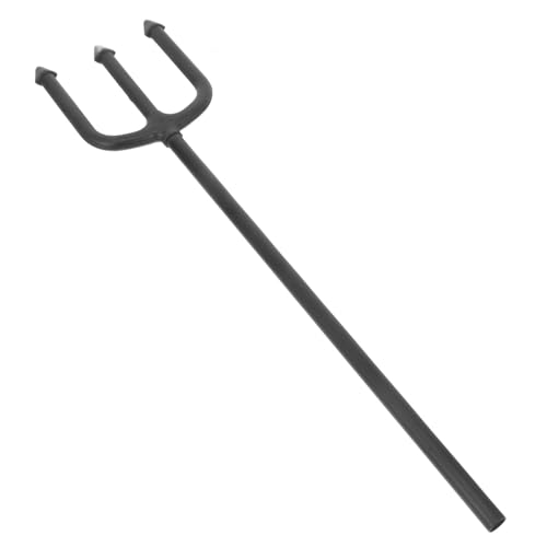 BESTonZON Halloween Teufelsgabel Cosplay Requisite Schwarze DREI Devil Fork Griffige Partydekoration für Halloween Bühnenauftritte und Kostümfeste Leicht und Komfortabel zu Halten von BESTonZON