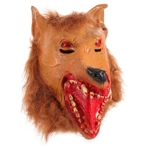 BESTonZON Halloween Wolf Maske Skelett Maske Für Draußen Kreatur-maske Halloweenkostüm Lustige Maske Maskerade Cosplay-maske Gruselige Halloween-plüschmaske Halloween-maskenkostüm Nase Vinyl BESTonZON Halloween Wolf Maske Skelett Maske Für Draußen Kreatur-maske Halloweenkostüm Lustige Maske Maskerade Cosplay-maske Gruselige Halloween-plüschmaske Halloween-maskenkostüm Nase Vinyl von BESTonZON