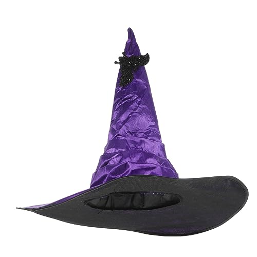 BESTonZON Halloween-hexenhut Spitze Hexenhüte Hexenhut-kostüm Dekorativer Partyhut Hexenhüte Für Frauen Hexenhut Mit Breiter Krempe Hexen-cosplay-hut Hexenhut Stoff Violett BESTonZON Halloween-hexenhut Spitze Hexenhüte Hexenhut-kostüm Dekorativer Partyhut Hexenhüte Für Frauen Hexenhut Mit Breiter Krempe Hexen-cosplay-hut Hexenhut Stoff Violett von BESTonZON