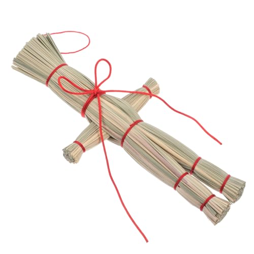 BESTonZON Handgemachte Chinesische Graspuppe Mystische Horror Dekoration Vintage Altar Puppe Für Halloween Party und Fotoshooting Sammler von BESTonZON